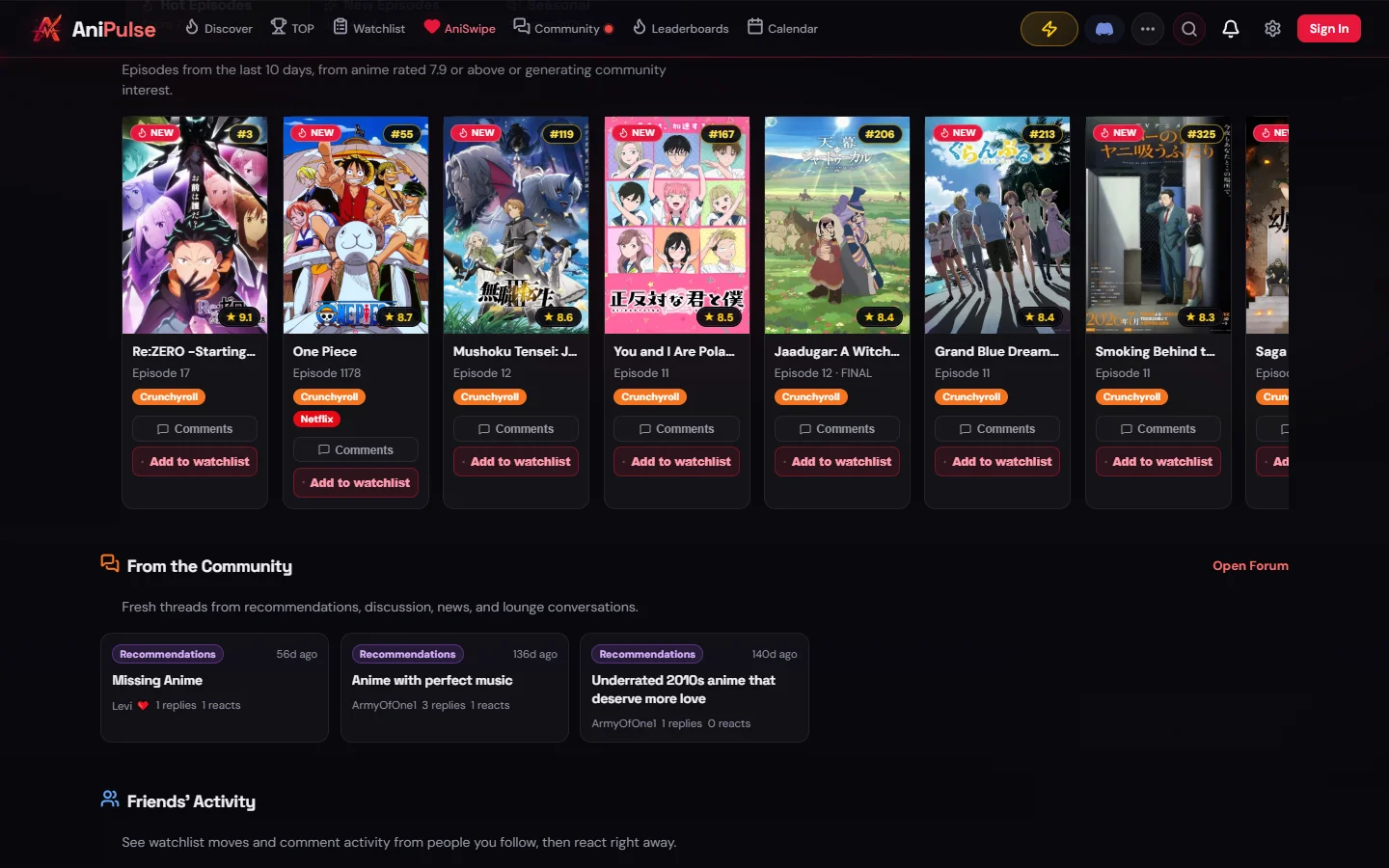 Ďalšia časť webu AniPulse